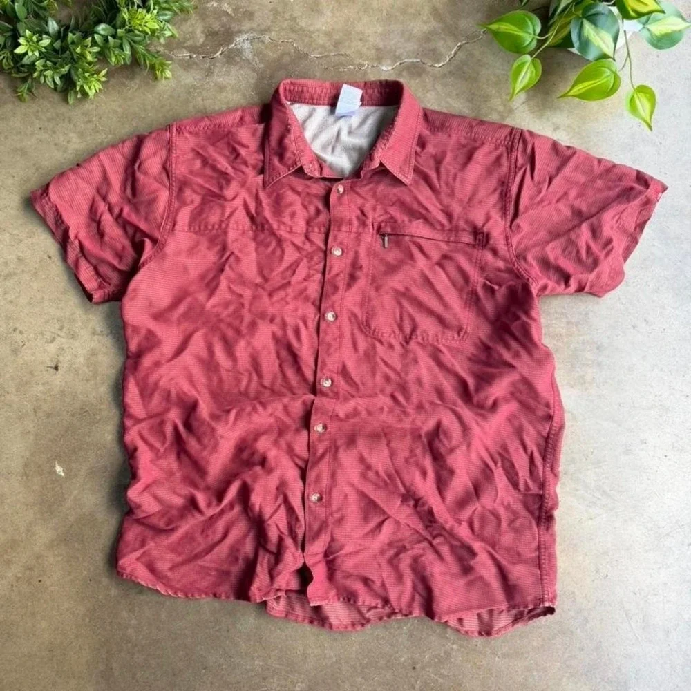 Vintage 90s The North Face red button up shirt size xxl